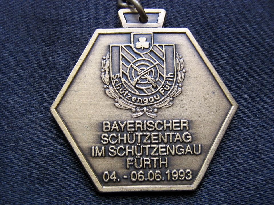 Medaille vom Schützengau Fürth Bayern/Mittelfranken in Zirndorf