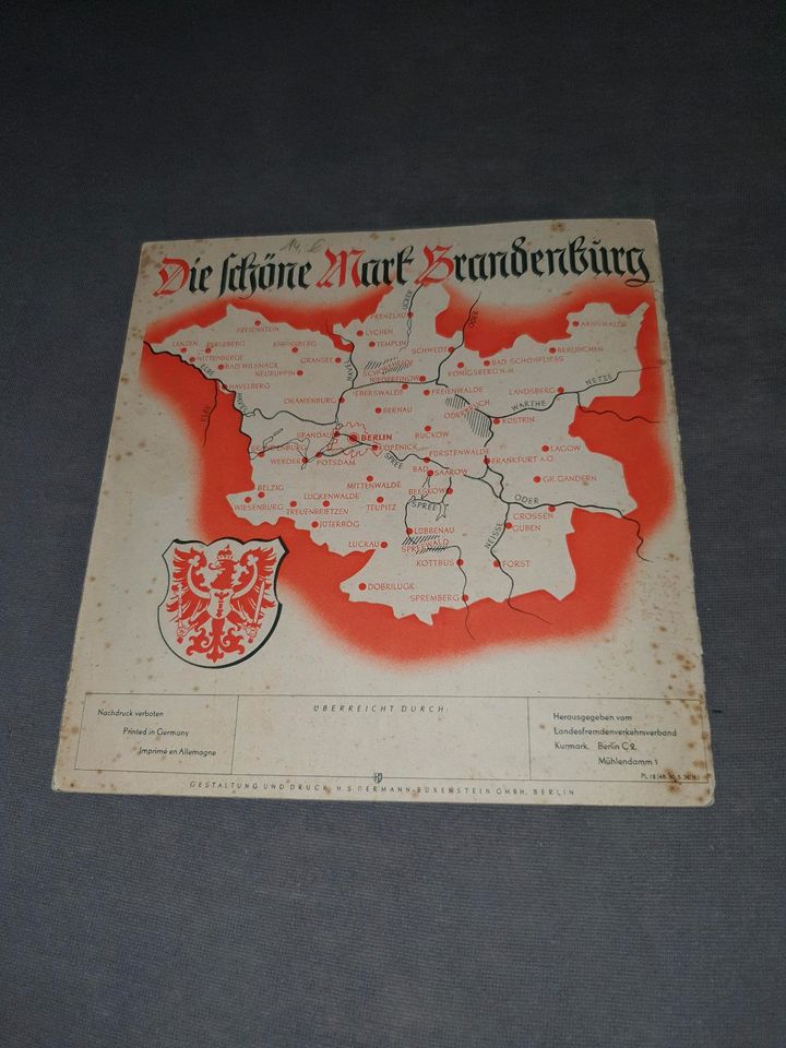 Preussen Brandenburg 1936 Broschüre,Reiseführer engl.  frz. in Rosenbach