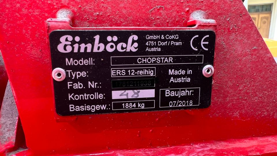 Einböck Hacke Chopstar ERS 12-reihig mit Row-Guard 500 in Erwitte