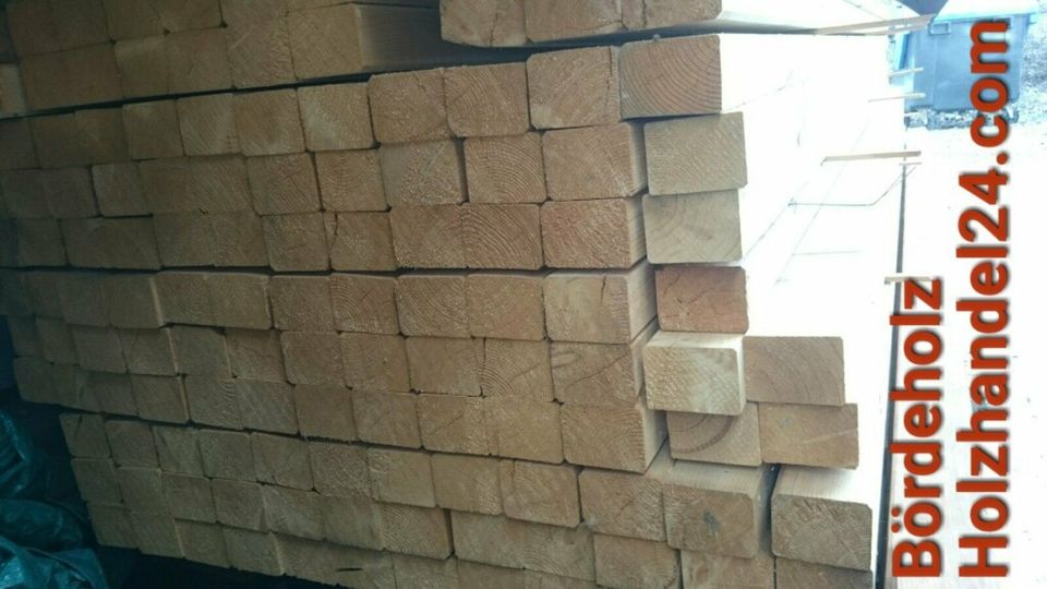 KVH gehobelt 80 x 80mm  3,84€ /lfmKantholz  Balken Holz  Schalung in Oschersleben (Bode)