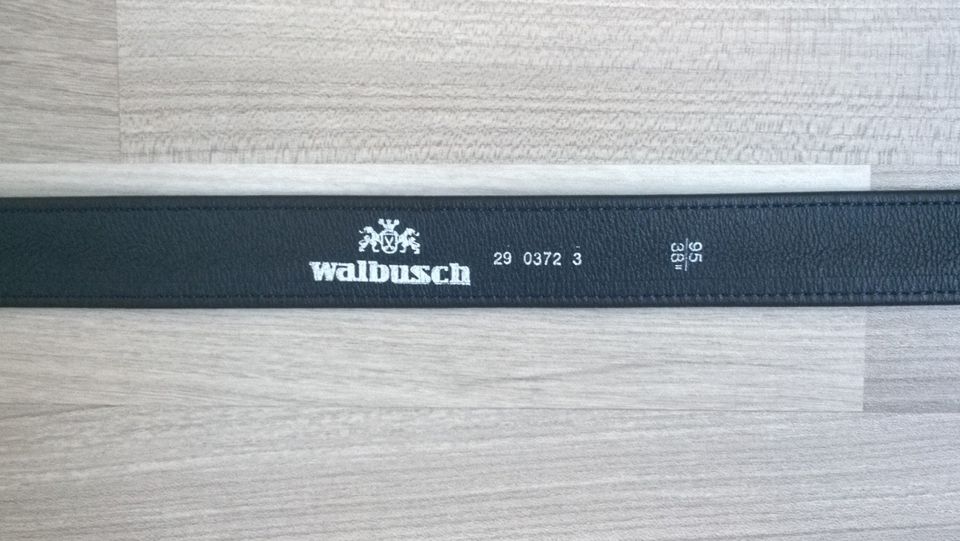 Leder Gürtel Dehngürtel von Walbusch marine dunkelblau Gr. 95 neu in Berlin