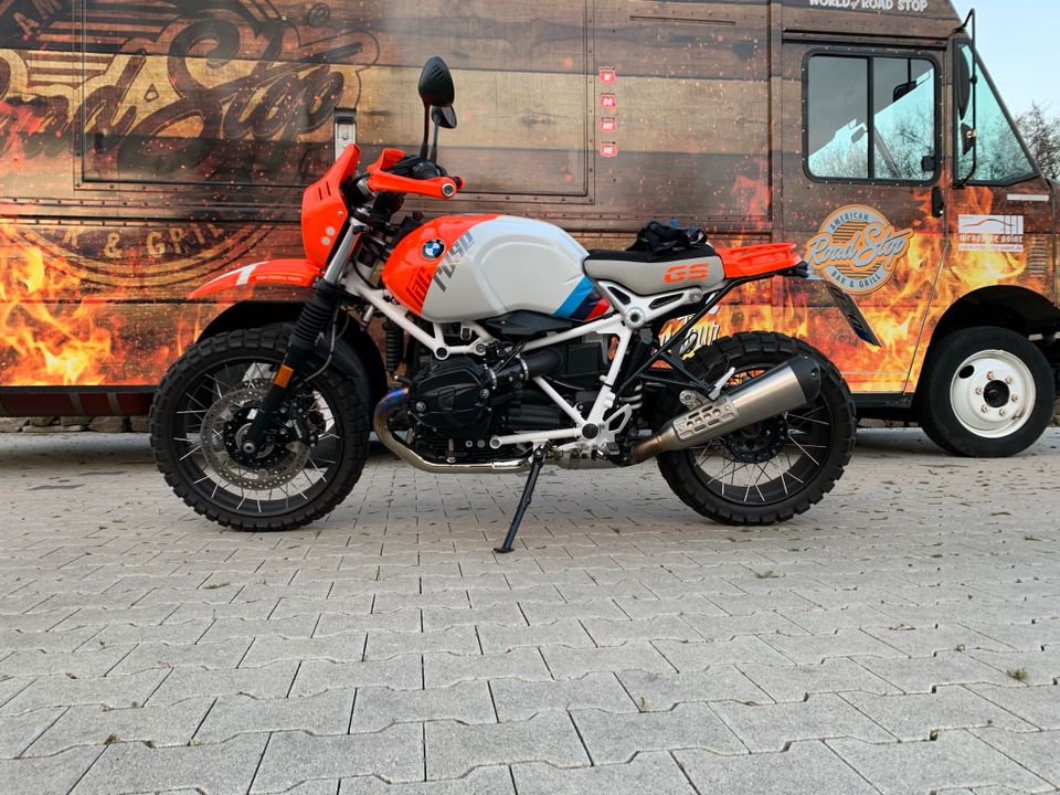 BMW NineT Dakar GS im Paris-Dakar R80 G/S Look Lac Rose Enduro in Ratingen