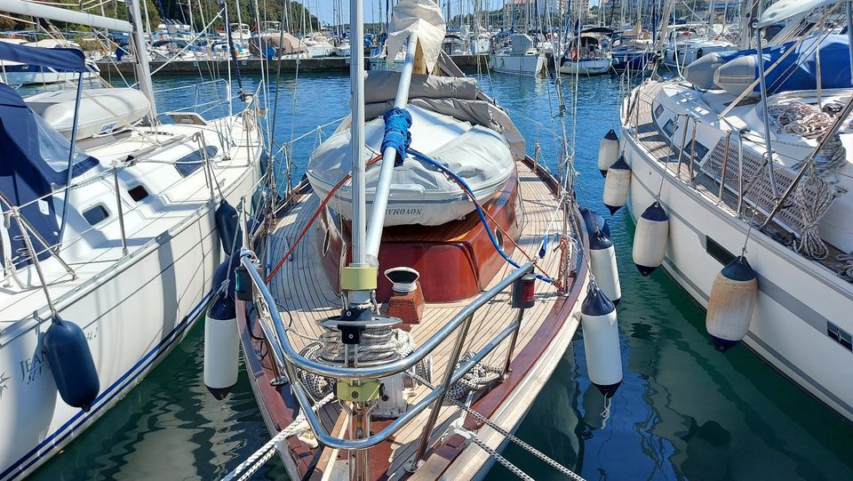 VINDÖ 50 MS - Klassisches Segelboot, GFK & Mahagoni Aufbau, 35Fuß in Aachen