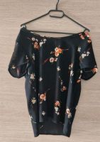 Bluse, Shirtbluse schwarz mit Blumenmuster Größe M Sachsen - Putzkau Vorschau