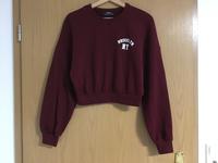 Damen Pullover Sweatshirt Bershka, rot, Bordeaux Gr. S/36, w.Neu Bayern - Pocking Vorschau