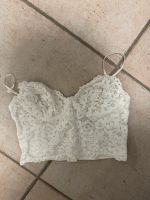 H&M spitze crop top Oberteil bustier 38 M weiß Nordrhein-Westfalen - Ratingen Vorschau