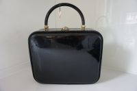 Handtasche Tasche Koffer Rockabilly schwarz  Lack Vintage 60 iger Nordrhein-Westfalen - Beelen Vorschau