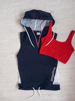 KangaROOS 2Tlg.Sommershirt ärmellos + Top Gr. 36 Kapuze Netz Bayern - Kempten Vorschau