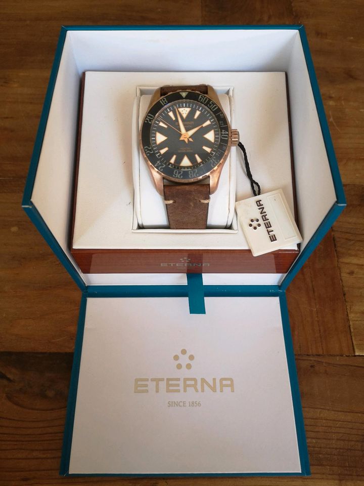 Eterna Kontiki Taucheruhr Diver Bronze 44mm in Karlsruhe