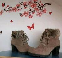 Wie neu ~ Wildleder-Stiefeletten (v.Tamaris), Gr.40, nude/sand Hessen - Grebenhain Vorschau