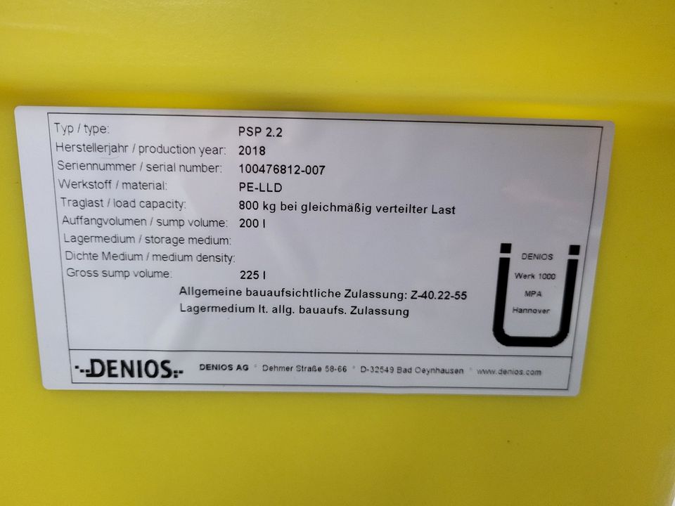 Neuer Preis:Universal Wanne für Lebensmit. und Chemik., FA Denios in Tholey