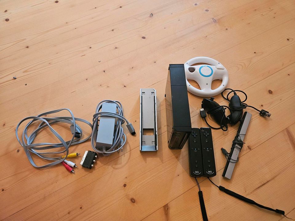 Nintendo Wii Konsole schwarz in Schleching