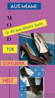 Edle ❤️ Satin Pumps aus Miami Gr.40 schokobraun Leipzig - Burghausen-Rückmarsdorf Vorschau