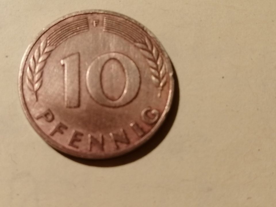 10+ 5 Pfennig, DM, Deutsche Mark in Pulheim