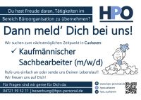 Kaufmännischer Sachbearbeiter (m/w/d) Niedersachsen - Cuxhaven Vorschau