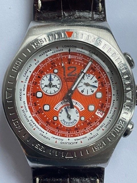 Swatch Get Fly Orange Ironie The Chrono XL - sehr selten in Hannover