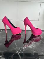 Damen Plateau high heels peep toes pink Schuhe rosa 39 Wildleder Wandsbek - Hamburg Bramfeld Vorschau
