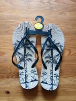 Flipflops 40 Bastoptik Beige Schwarz Neu Hessen - Laubach Vorschau