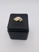 Gold Ring mit 5 Diamanten in 585er/14 Karat Bicolor Gold Nordrhein-Westfalen - Dinslaken Vorschau