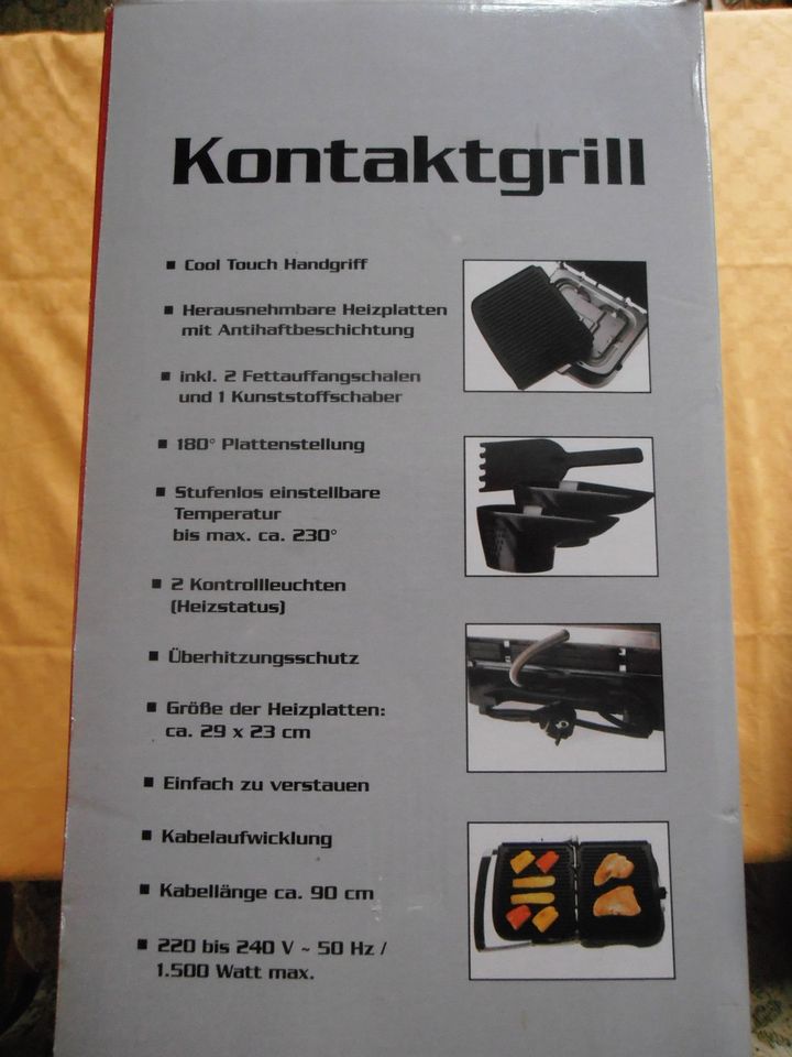 Kontaktgrill Quigg Grill Elektrogrill neu OVP in Dresden