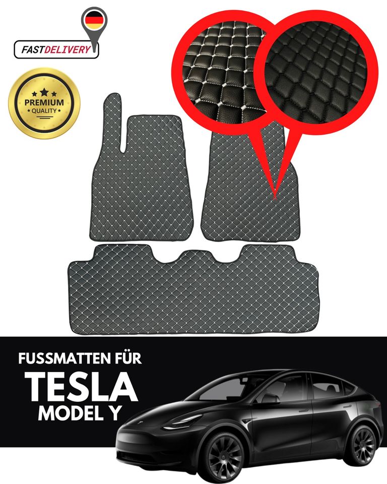 Fußmatten für TESLA Model Y Tesla Zubehör Trunk Kofferraum Matte in Heusweiler