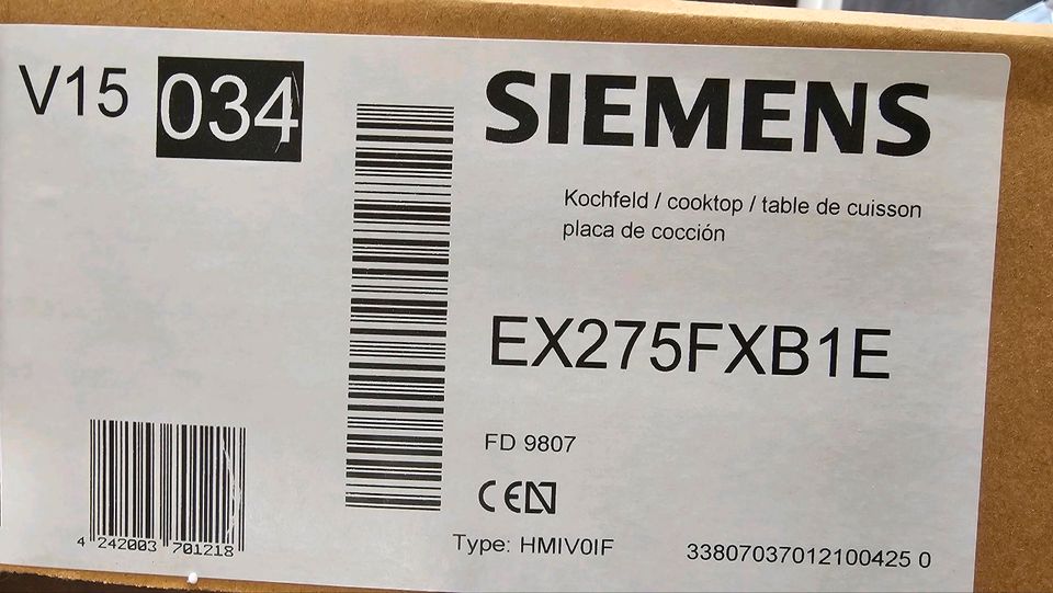 Induktionskochfeld autrak Siemens EX275FXB1E- NEU / Unbenutzt in Tübingen