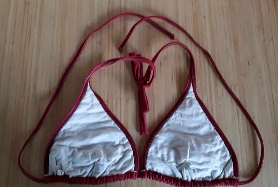 ❤ KLIMIT BIKINI Trinagle 2 Teilig Gr.38/M   Rot / Muscheln NEU❤ in Ilmmünster