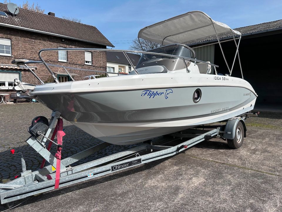 Idea 58WA Sportsdeck Motorboot,Komplett 140PS AB,Trailer,2019 in Köln