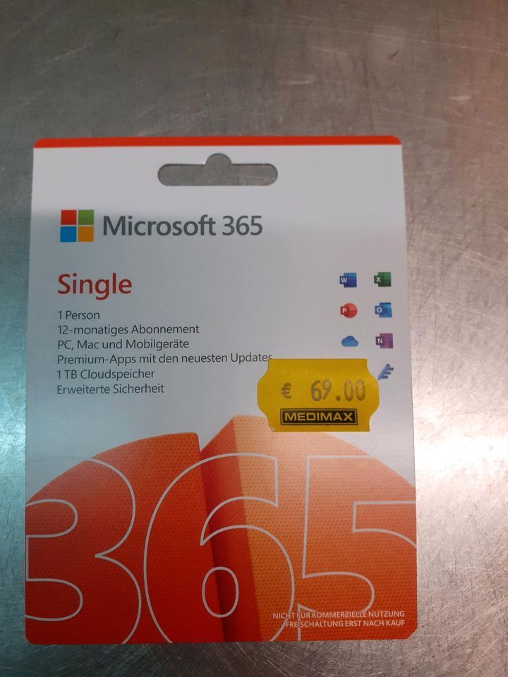 Microsoft 365 Single (1 Jahr) Lizenzcode in Stuttgart