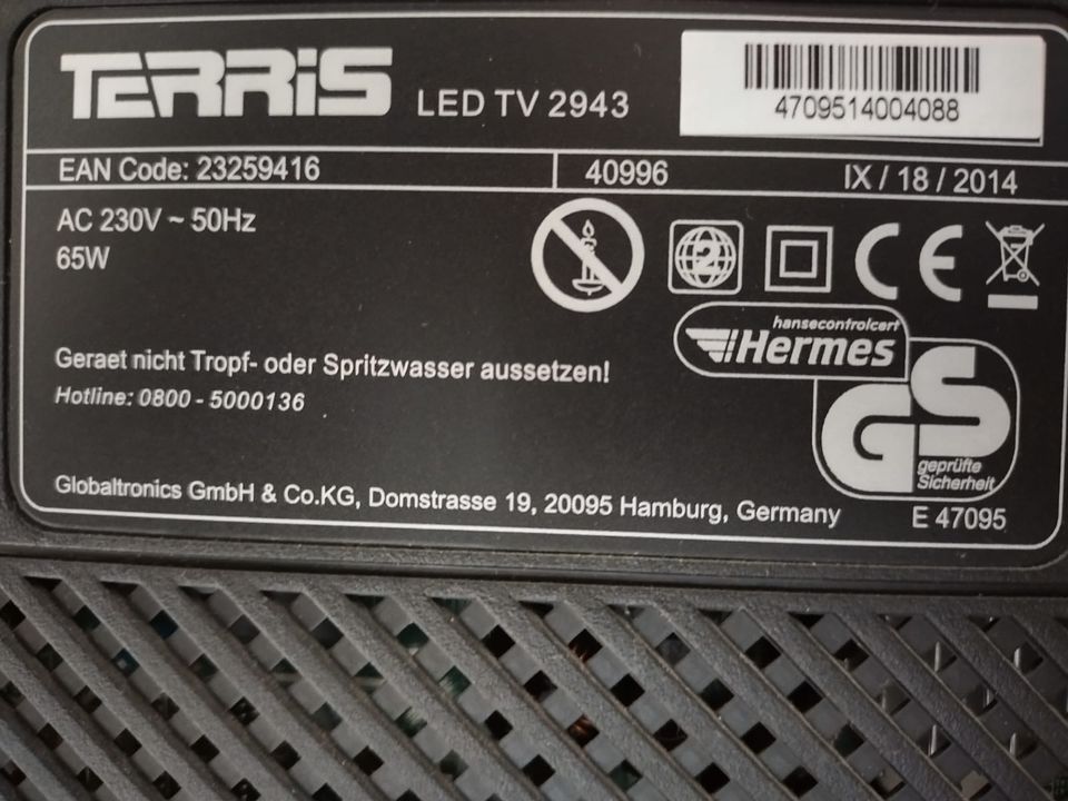 Fernseher TERRIS LEDTV in Hübingen