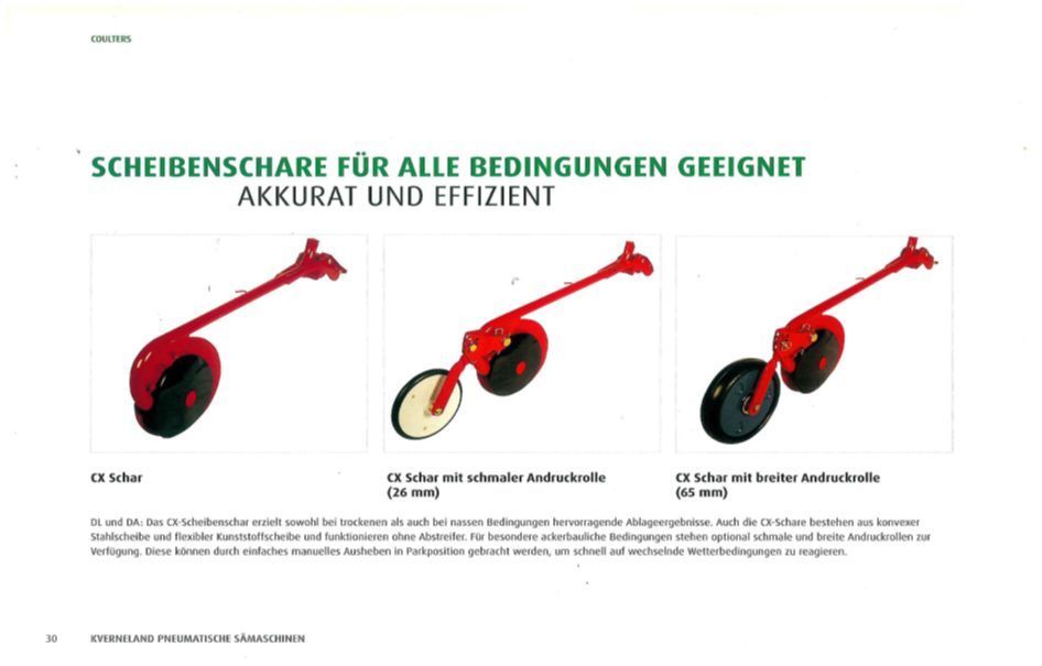 Kverneland Accord Andruckrolle schmal CX Schar in Anröchte