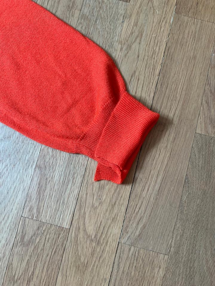 ZARA Knit dünner Feinstrick Pullover rot Sommer Longsleeve XL in Bad Homburg
