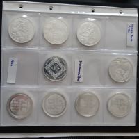 9 x 1 OZ Unze Silber Trade Dollar Icon Vivat Humanitas Sachsen - Nossen Vorschau