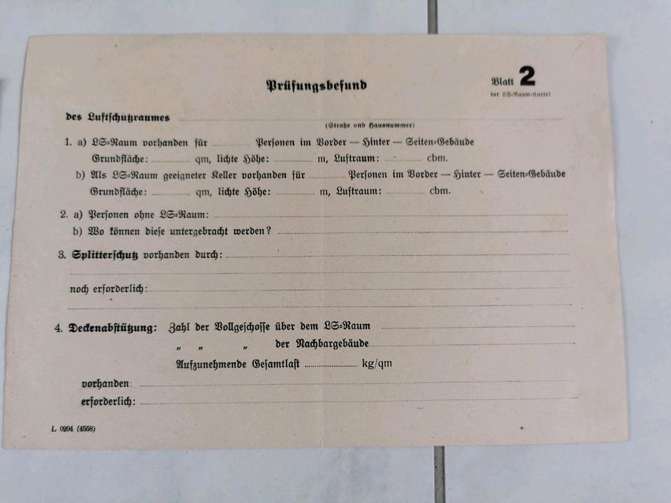 Versicherungsschein 1913 und weitere alte Akten original in Silberhausen