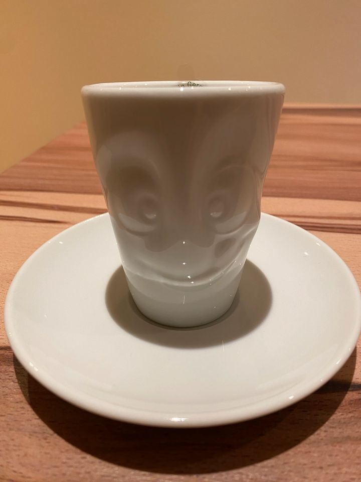 FIFTYEIGHT Products 2x Espresso-Mug mit Henkel “lecker” in Düsseldorf
