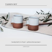 Keramiktassenset aus Nepal - handgetöpfert Baden-Württemberg - Metzingen Vorschau