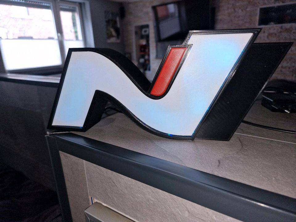 Hyundai N LED Logo Lampe groß i30n i20n kona n in Eschweiler