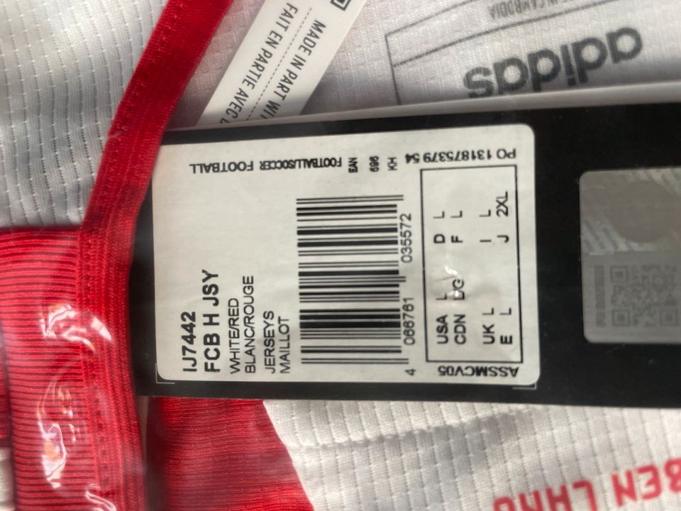 Adidas Bayern München Trikot Neu Gr. L incl. Versand in Nachrodt-Wiblingwerde