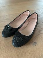 TOP!!! w NEU! Festliche H&M Ballerina Schuhe schwarz Glitzer 37 Nordrhein-Westfalen - Minden Vorschau