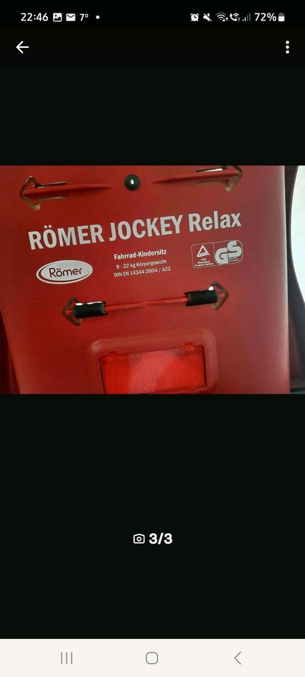 Römer Relax Jokey Fahrradsitz in Lauda-Königshofen