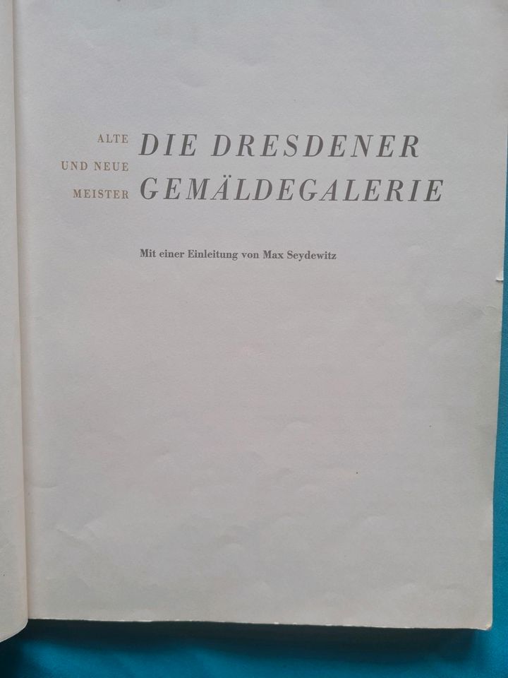 Dresdner Gemäldegalerie alte und neue Meister 1967 VEB Seemann in Krostitz