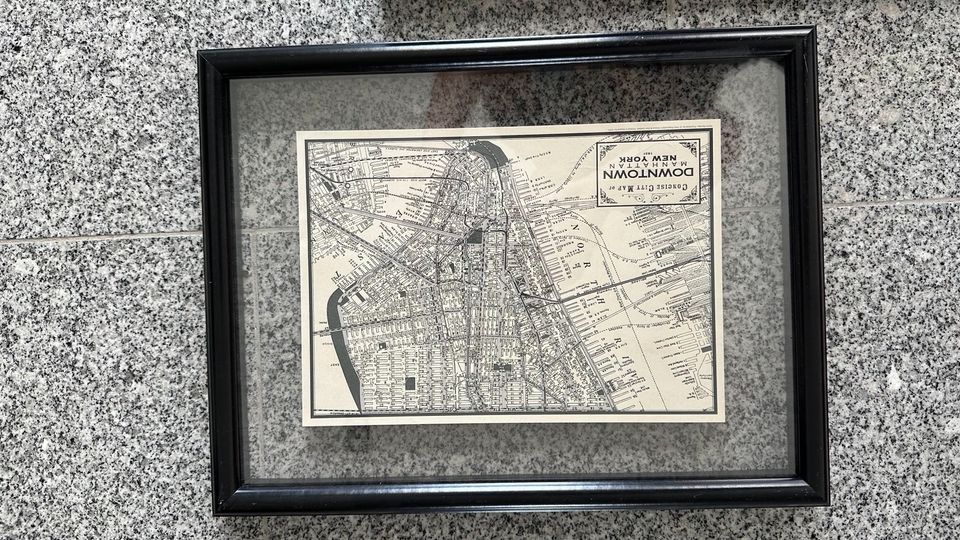 2x Wandbild New York Stadtplan Vintage in Vechelde