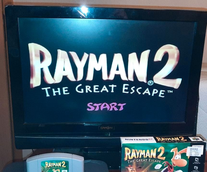 Nintendo 64 Spiel : RAYMAN 2 + LÖSUNGSBUCH  ( CIB ) in Mönchengladbach