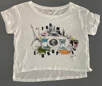 T-shirt Crop Top Cropped Shirt weiß Gr XS Print Paris MONKI Eimsbüttel - Hamburg Harvestehude Vorschau