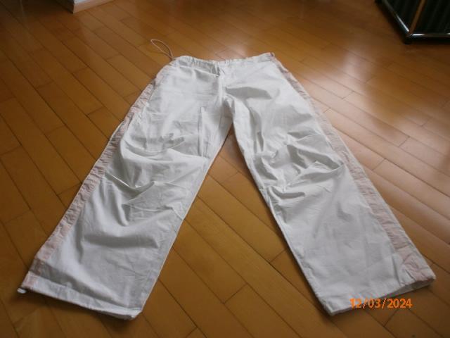 dünne Damen Strand Freizeit Sommer Hose weiß rosa Gr. XL L in Dortmund