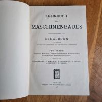 Esselborn Lehrbuch des Maschinenbau 2 Band 1928 Engelmann Hessen - Gießen Vorschau