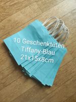 10 Papier Geschenktüten, Tiffanyblau, Neu Bayern - Eching (Kr Freising) Vorschau