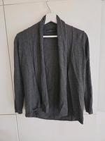 Zara Knit Pullijacke Cardigan mit Wasserfall Gr. S Anthrazit Grau Hessen - Rodenbach Vorschau