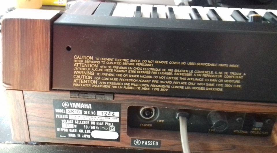 Analog String - Orgel Synth,Yamaha SK 10,  Ende der 70ger in Neuhäusel