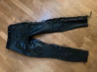 Vintage Leder SchnürJeans für Biker Gr. XS,S Bayern - Affing Vorschau